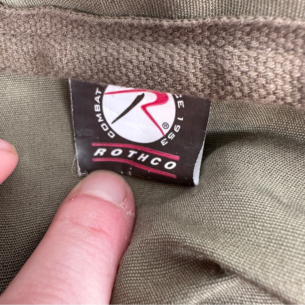 Rothco Vintage Canvas Flight Bag ‎ Olive Cotton Backpack - Picture 11 of 13